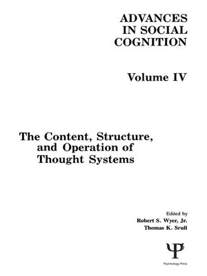 cover image of The Content, Structure, and Operation of Thought Systems